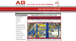 Desktop Screenshot of ag-cranes.com